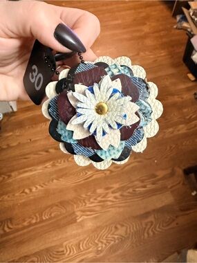 Handmade Floral Bag Charm
